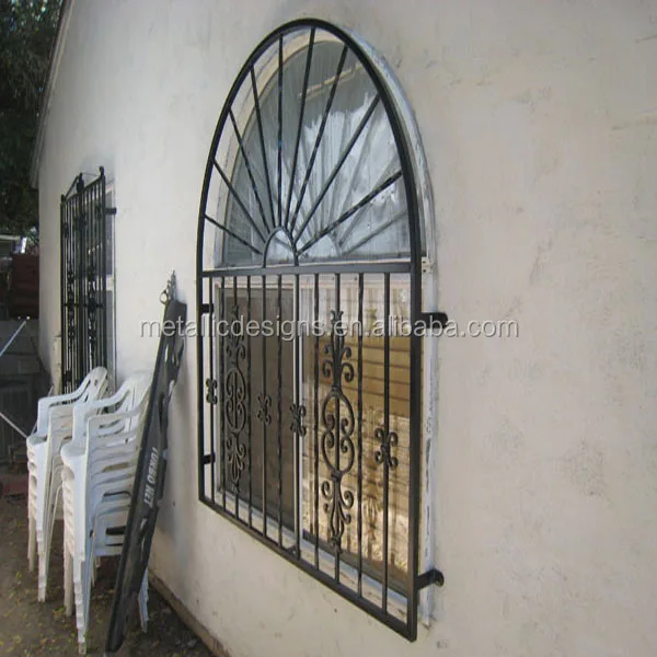 Factory Price Wrought Iron Window Grills Security Welded Iron