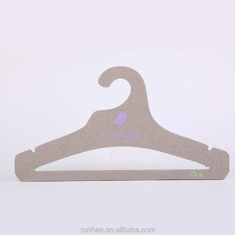Environmentally Friendly Paper Cardboard Hanger Custom Logo For T Shirts / Coats