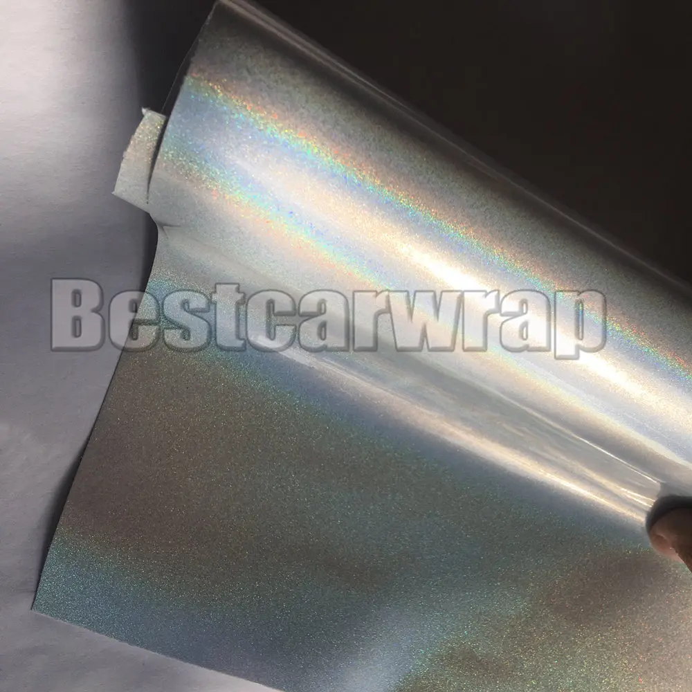 white psychedelic gloss flip vinyl car wrapping sticker Foil (6)