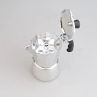 Aluminum Moka Espresso Latte Percolator Stovetop Coffee Maker Pot Fashionable Coffee Maker 3 cup