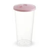 China new design 600ml pp juice clear plastic disposable cups