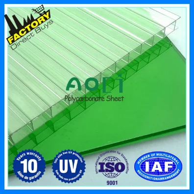 Polycarbonate Sheet 10 Year Light Transmission and 3 Year Weather Breakage Warranty