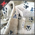 Super soft velboa knitted toy fabric with dog bone,footprints