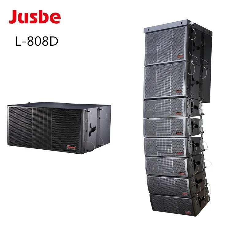 Jusbe sound system L-808D 18 inch subwoofer passive line array speaker / line array speaker box