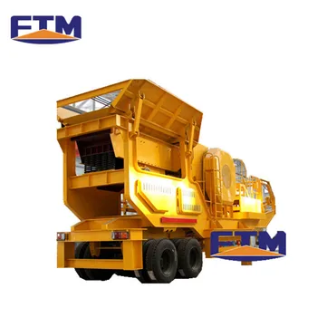Portable Track Aggregate Iron Ore Roller Small Mobile Crusher