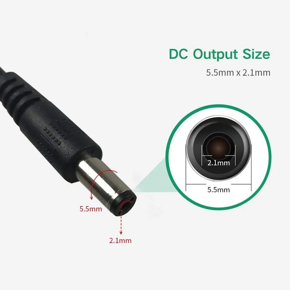 2.1mm 5.5mm X Power Male Jack Plug Wire 3.5 1.35mm Connector Dc5525 3.5mm Female Charge 2.55.5 1.35 2.5mm Cord Dc Cable