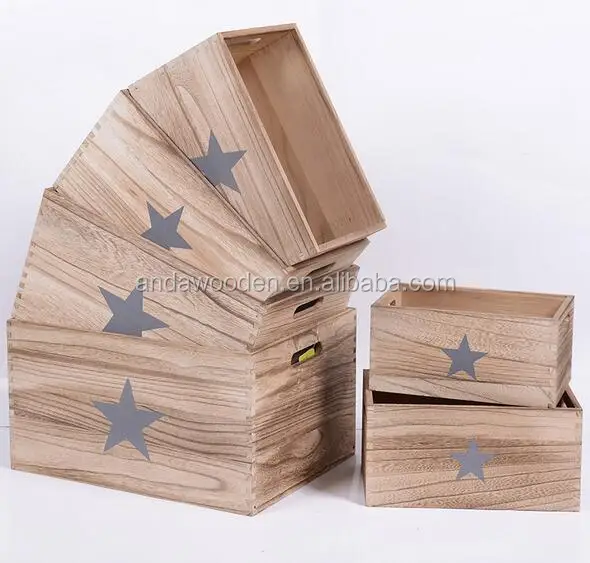 customized vintage wood crate,cheap wooden box