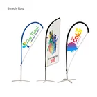 Fabric advertising beach flag outdoor indoor banner flags