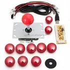 Arcade Accessory kit parts USB Encoder PC to joystick + 2/4/8 way operation Way Rocker + 10 Push Buttons
