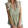 2019 Summer Apparel Women Clothing Crochet Lace Basic Tank Top Sleeveless Loose Vest Fitting Tunic Top