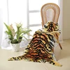 100% Natural Australian Real Sheepskin material 43X27.5" tiger blanket tiger rug