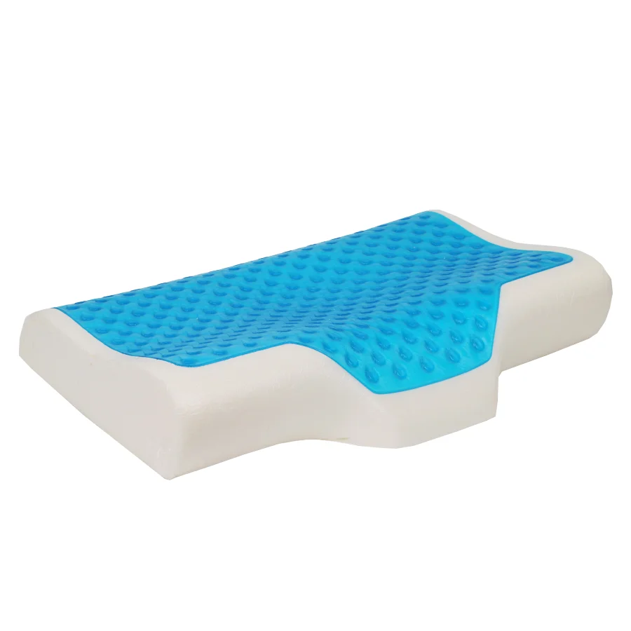 Cooling Ergonomic Contour Memory Foam Pillow Washable Cover Gel