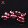 Wuzhou manufacture Lab created ruby gemstone by #8 red synthetic corundum rough gemstone