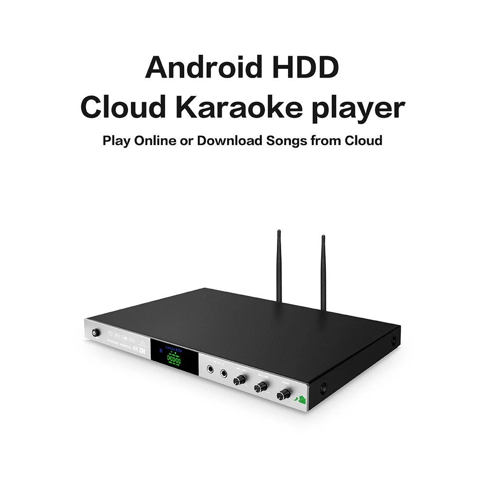 Hot Sale Android home ktv jukebox karaoke [player with songs cloud,build in mic-echo-in