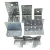 L shape angle bracket and strap for wood construction