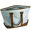 Hot Sale Waterproof Polyester with Cotton trimming Beach Bag