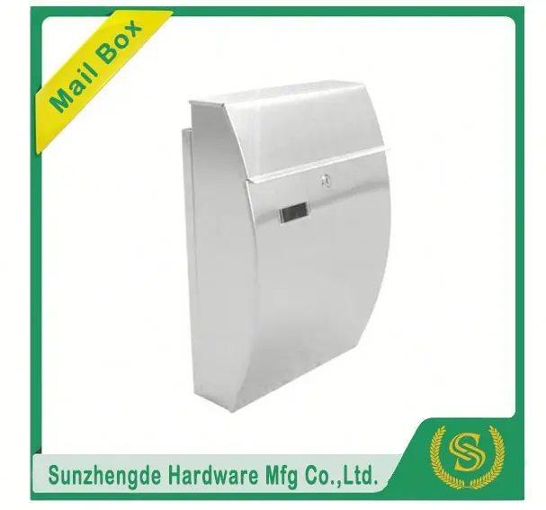 SMB-005SS Customize High Quality Outside Pillar-Box Modern Stainless Steel Mailboxes