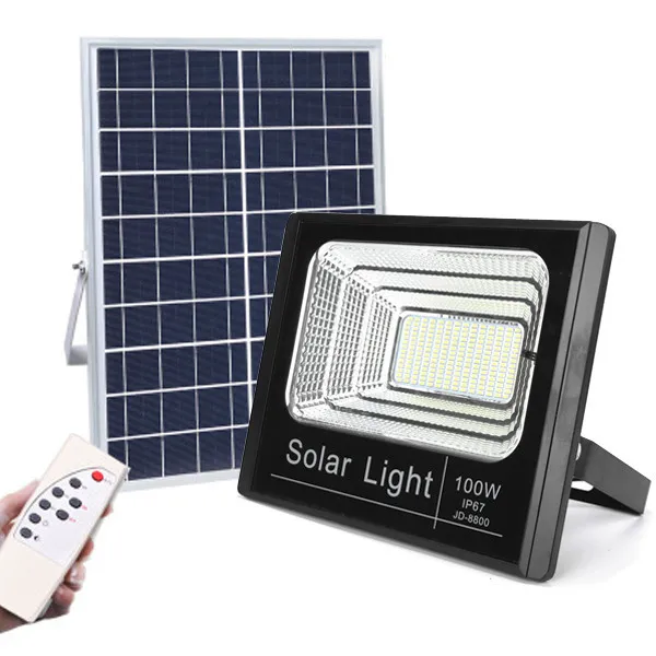 With Timer Security Solar Floodlight Price IP65 Outdoor 25W 40W 60W 200W 100W LED Solar Flood Light