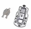 Chrome plated metal suitcase lock