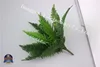 artificial fake faux man made plastic PE bulk grass green wall ornament fern leaf