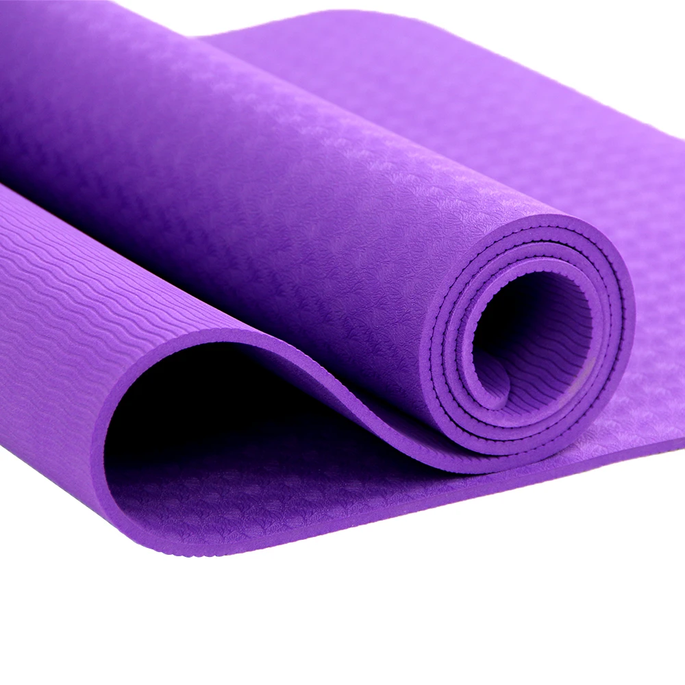 Fitness Eco Friendly 6mm Yoga Mat Tpe Custom Printed Eco Friendly Yoga