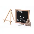 Home Decoration 10*10Inch Oak Frame Wood Crafts Felt Letter Board