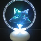 battery operated led acrylic christmas star decoration lights
