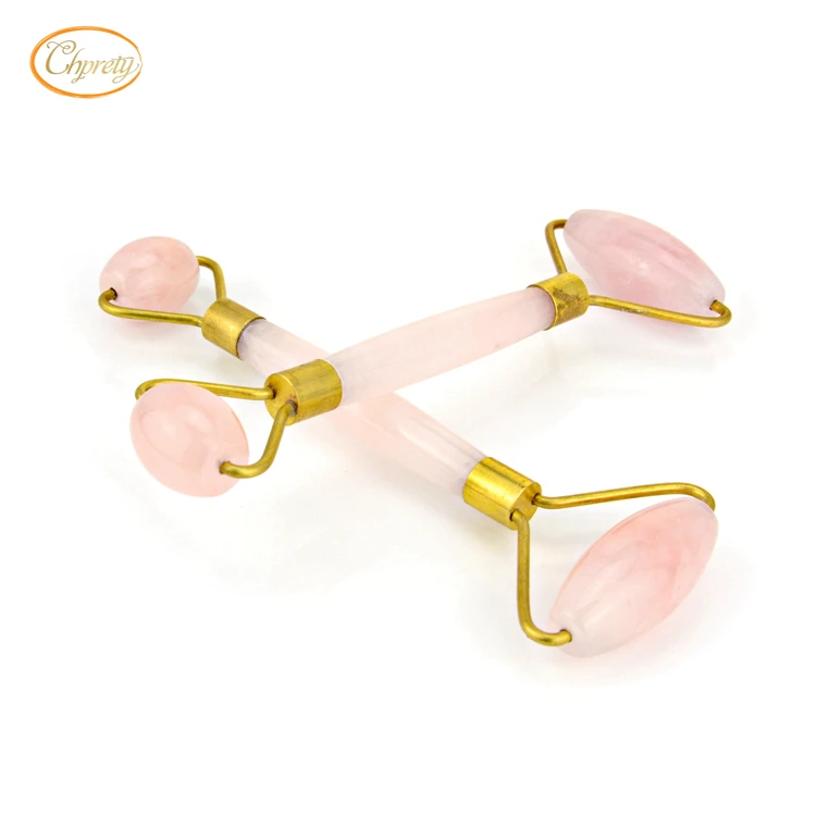 2019 best selling beauty real natural rose quartz stones jade roller face and body massager products