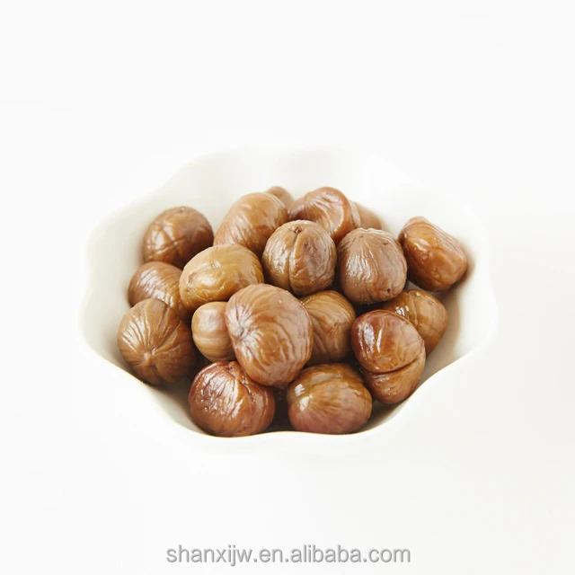 organic Roasted and shelled chestnuts kernels