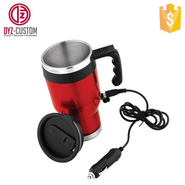 Usb Heated Stainless Steel Travel Mug 16oz Heated Thermal Travel Mug