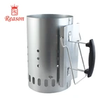 Factory Supply Premium Quality BBQ Fire Chimney Charcoal Starter With Plastic Handle Easily Clean