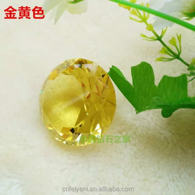 zs-004 faceted decorative sunny crystal glass diamond for