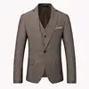 Fashion (Jacket+Pants+Vest) Men Suits Business Formal Suit for man with Pants Tuxedo Suits slim fit for Men