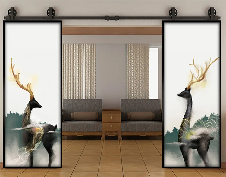 36 x 80 fancy customized frameless folding screen exterior pocket sliding glass japanese style doors