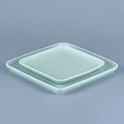 Ceramic Matte Color Square Dinner Plates Serving Dishes For Catering