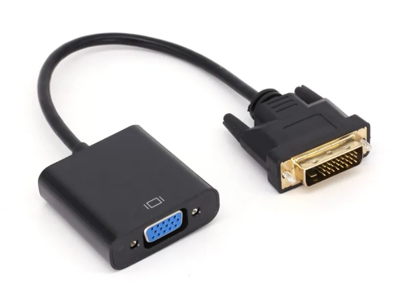 DVI [24+1] revolution VGA female HD adapter cable DVI 24+1 to VGA conversion cable - ANKUX.COM