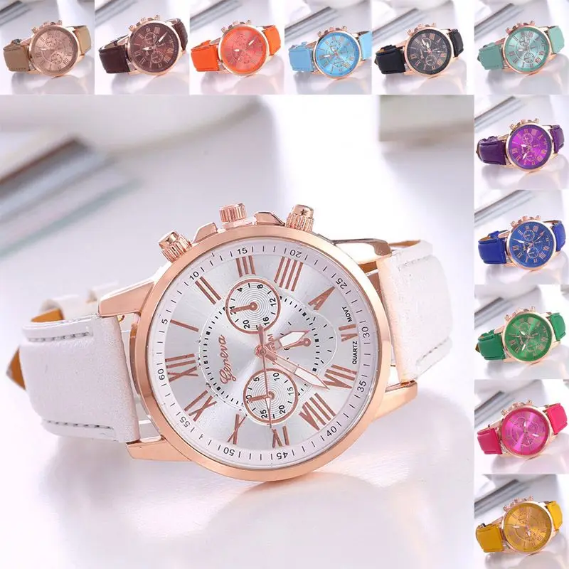 

Geneva vogue best selling cheap charming colorful newest watches(WJ-3946)