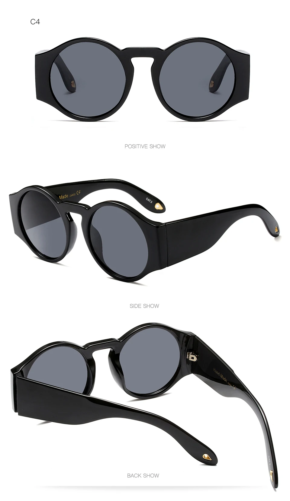 SHINELOT M024 New High Quality Vintage UV400 Round Ladies Sunglasses Designer Glasses Wholesaler In China