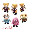 high quality Custom Musical Plush Toy Music function baby grow up plush toy cute talking music record plush toy