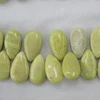 Natural gemstone lemon jasper pears beads