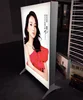 Trade show large size flexible canvas textile light box led frameless fabric mobile advertising light box