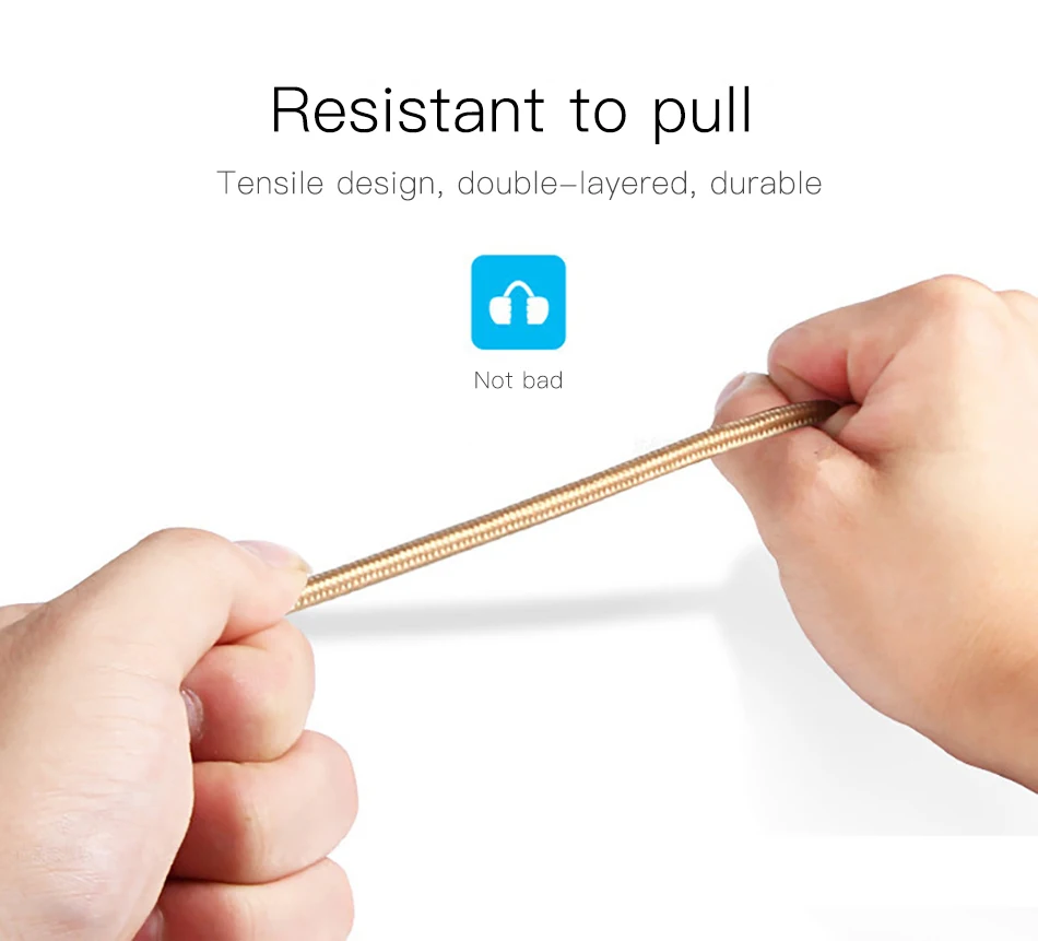 1M 2.2A Nylon Braided USB Charging Data Cable For IOS Android Type c 8 Pin Fast Charge Cables - ANKUX.COM