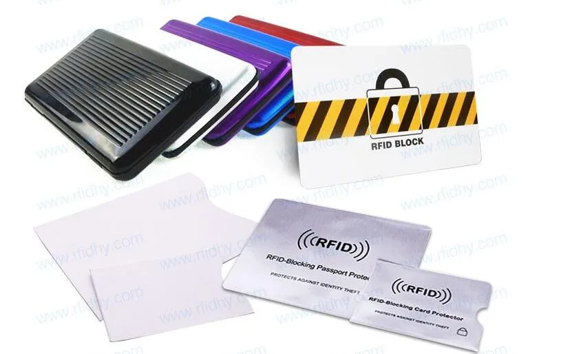 56mhz cheap price custom design cr80 rfid blocking card shield