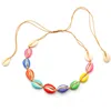 Woven shell necklace drop oil color shell necklace shell jewelry
