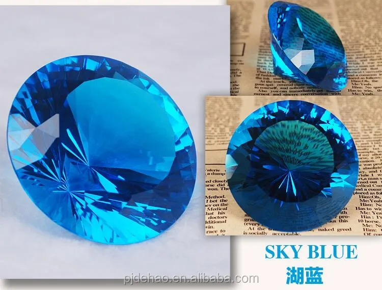 wedding decoration and gifts aqua k9 crystal diamond