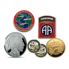 commemorative secret service metal token stamping gold silver plating customized award airborne military challenge coins