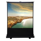 large portable pull up projector projection screen flexible outdoor movies floor up display screen