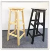 Hot sale new design wooden round step ladder stool / bar chair