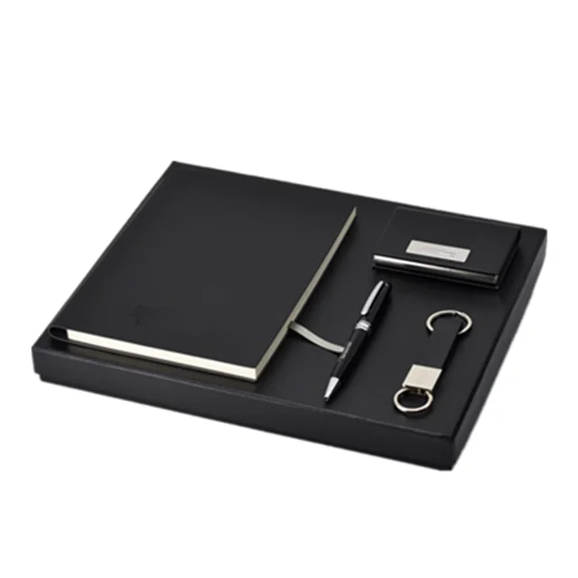 fashion office gift set,notebook gift set for men,black office