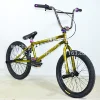 Unique gloss raw color bmx 20 inch freestyle bicycle